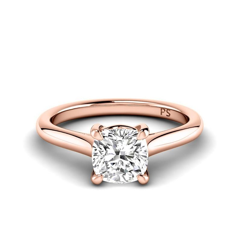 0.50-3.00 CT Cushion Cut Lab Grown Diamonds - Solitaire Ring - Primestyle.com