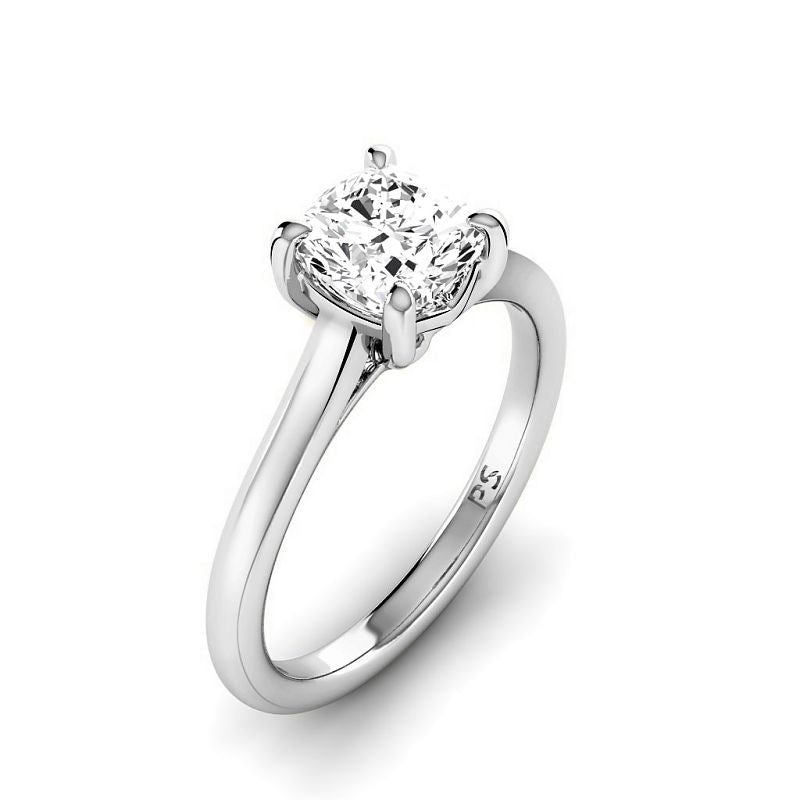 0.50-3.00 CT Cushion Cut Lab Grown Diamonds - Solitaire Ring - Primestyle.com