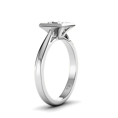 0.50-3.00 CT Princess Cut Lab Grown Diamonds - Solitaire Ring - Primestyle.com