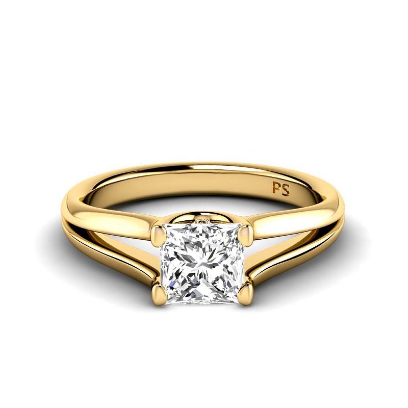 0.50-3.00 CT Princess Cut Lab Grown Diamonds - Solitaire Ring - Primestyle.com