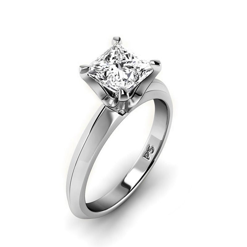 0.50-3.00 CT Princess Cut Lab Grown Diamonds - Solitaire Ring - Primestyle.com