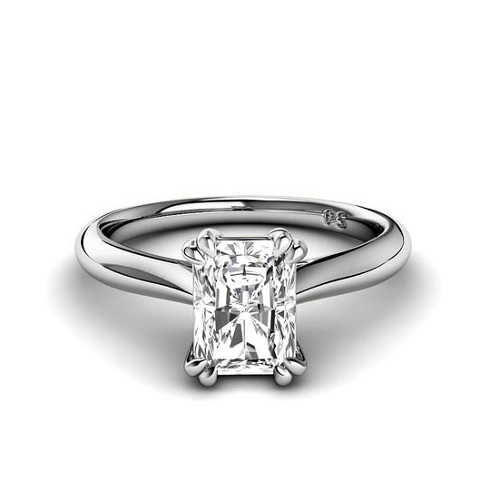 0.50-3.00 CT Radiant Cut Lab Grown Diamonds - Solitaire Ring