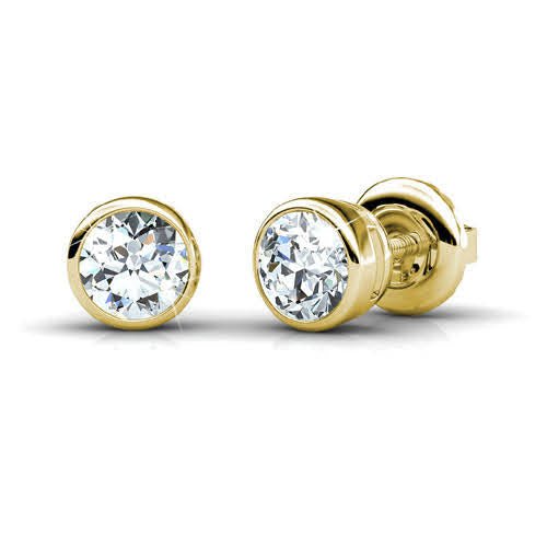 0.50-3.00 CT Round Cut Diamonds - Stud Earrings - Primestyle.com