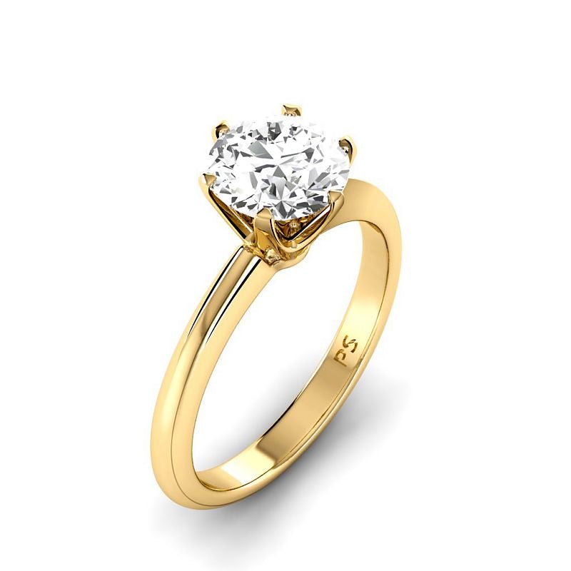 0.50-3.00 CT Round Cut Lab Grown Diamonds - Solitaire Ring - Primestyle.com