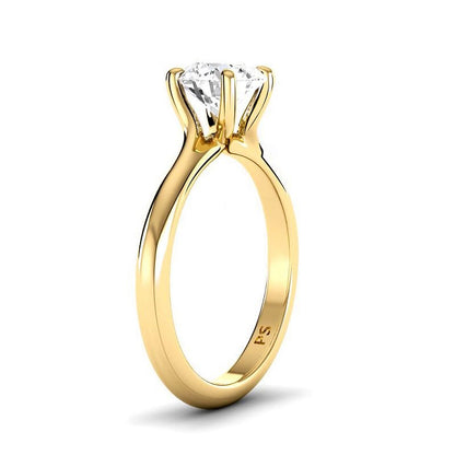 0.50-3.00 CT Round Cut Lab Grown Diamonds - Solitaire Ring - Primestyle.com