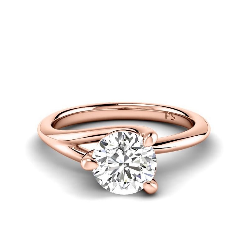 0.50-3.00 CT Round Cut Lab Grown Diamonds - Solitaire Ring - Primestyle.com