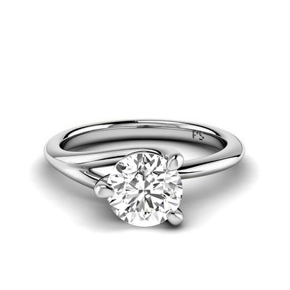 0.50-3.00 CT Round Cut Lab Grown Diamonds - Solitaire Ring - Primestyle.com