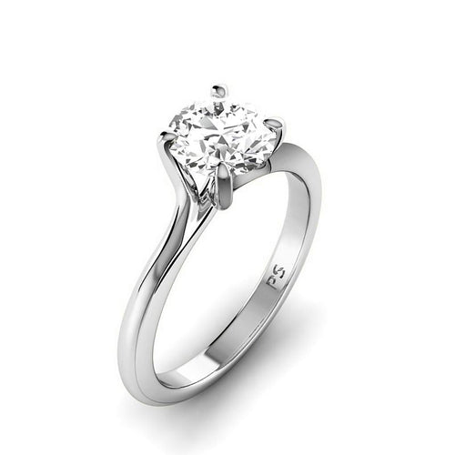 0.50 - 3.00 CT Round Cut Lab Grown Diamonds - Solitaire Ring - Primestyle.com