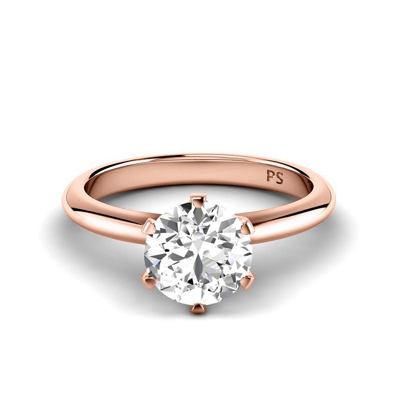 0.50-3.00 CT Round Cut Lab Grown Diamonds - Solitaire Ring - Primestyle.com