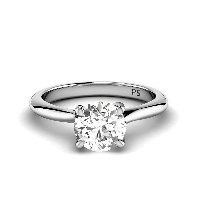 0.50-3.00 CT Round Cut Lab Grown Diamonds - Solitaire Ring - Primestyle.com