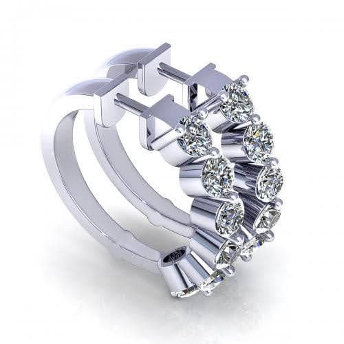 0.60-1.50 CT Round Cut Natural Diamonds - Diamond Earrings