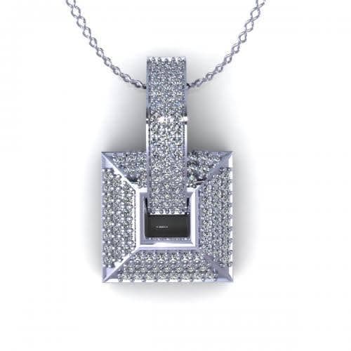 0.60 CT Round Cut Diamonds - Diamond Pendant