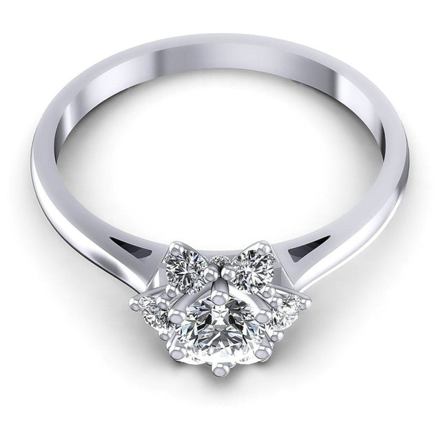 0.60 CT Round Cut Natural Diamonds - Fashion Rings