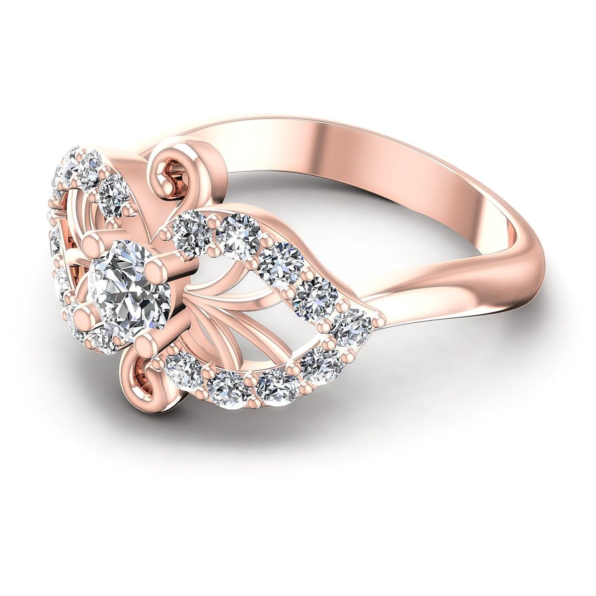 0.60 CT Round Cut Diamonds - Fashion Ring - Primestyle.com
