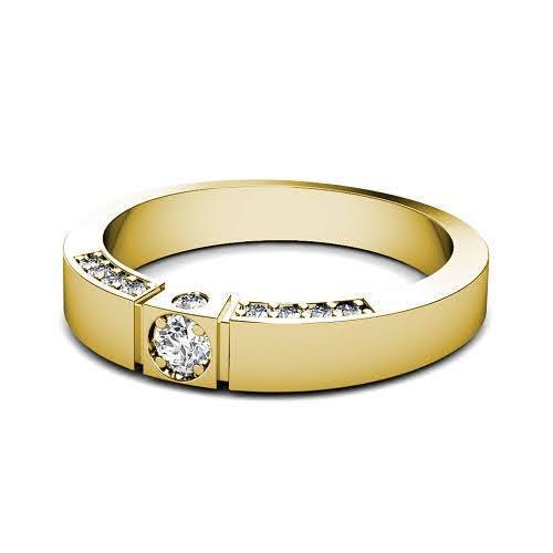 0.60 CT Round Cut Diamonds - Mens Wedding Band - Primestyle.com