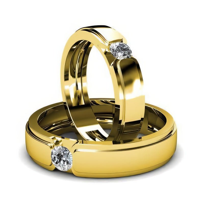 0.60 CT Round Cut Diamonds - Wedding Set - Primestyle.com