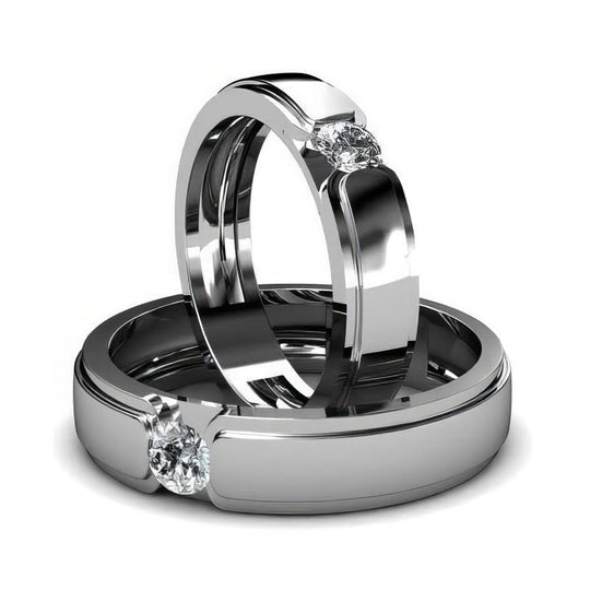 0.60 CT Round Cut Diamonds - Wedding Set