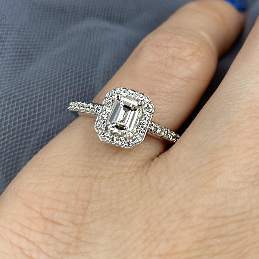 0.65-1.80 CT Round &amp; Emerald Cut Diamonds - Engagement Ring - Primestyle.com
