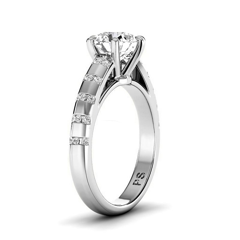 0.65-3.15 CT Round Cut Lab Grown Diamonds - Engagement Ring - Primestyle.com