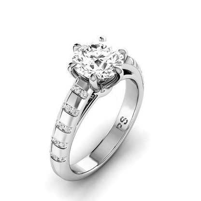 0.65-3.15 CT Round Cut Lab Grown Diamonds - Engagement Ring - Primestyle.com