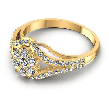 0.65 CT Round Cut Diamonds - Fashion Ring - Primestyle.com