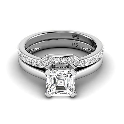 0.70 - 6.20 CT Round Cut Diamonds - Bridal Set - Primestyle.com
