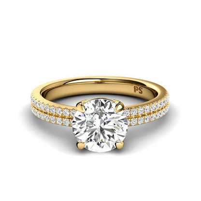 0.70-3.20 CT Round Cut Lab Grown Diamonds - Engagement Ring - Primestyle.com