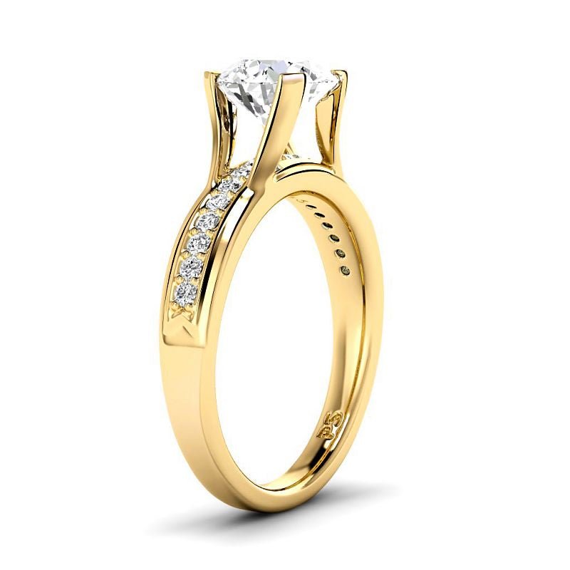 0.70-3.20 CT Round Cut Lab Grown Diamonds - Engagement Ring - Primestyle.com