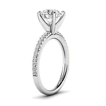 0.70-3.20 CT Round Cut Lab Grown Diamonds - Engagement Ring - Primestyle.com