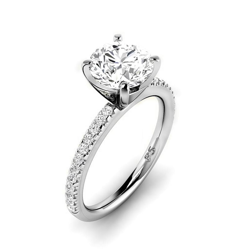 0.70-3.20 CT Round Cut Lab Grown Diamonds - Engagement Ring - Primestyle.com