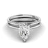 0.70-3.20 CT Round & Pear Cut Lab Grown Diamonds - Bridal Set - Primestyle.com