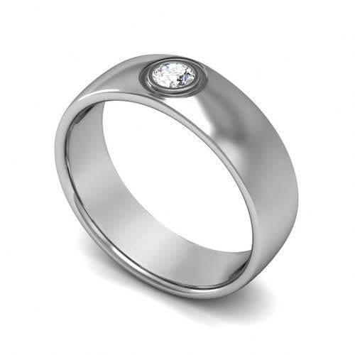 0.70 CT Round Cut Diamonds - Mens Wedding Band - Primestyle.com