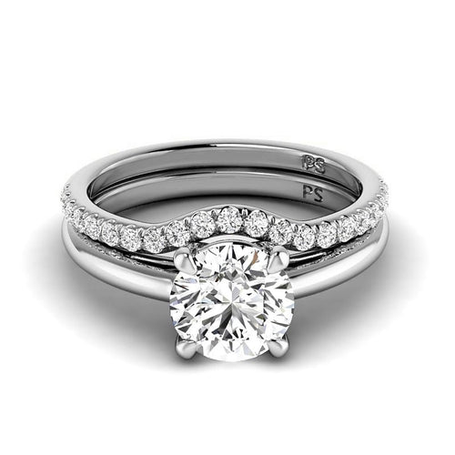 0.75 - 6.25 CT Round Cut Diamonds - Bridal Set - Primestyle.com