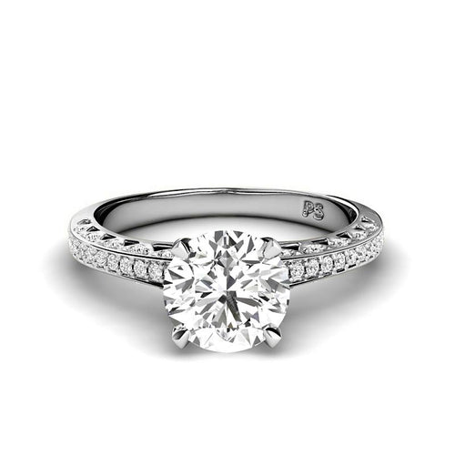 0.75 - 6.25 CT Round Cut Diamonds - Engagement Ring - Primestyle.com