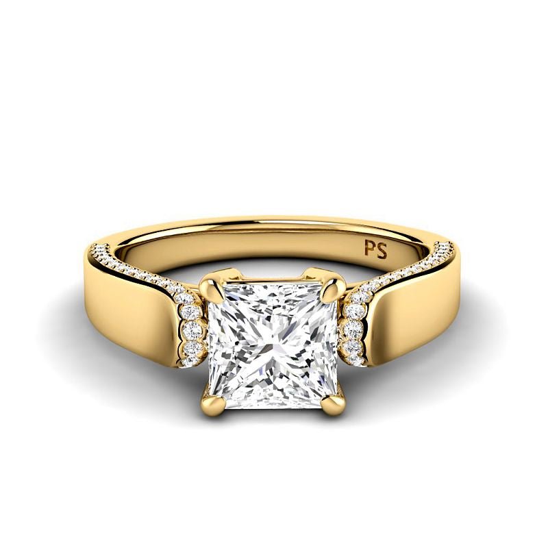 0.75-3.25 CT Round &amp; Princess Cut Lab Grown Diamonds - Engagement Ring - Primestyle.com