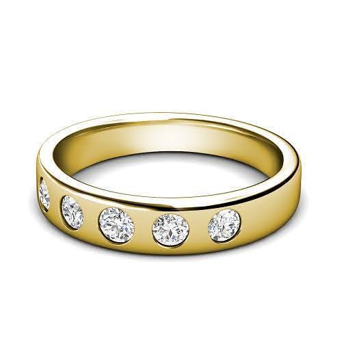 0.75 CT Round Cut Diamonds - Mens Wedding Band - Primestyle.com