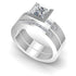 0.80-1.95 CT Princess & Round Cut Diamonds - Bridal Set - Primestyle.com