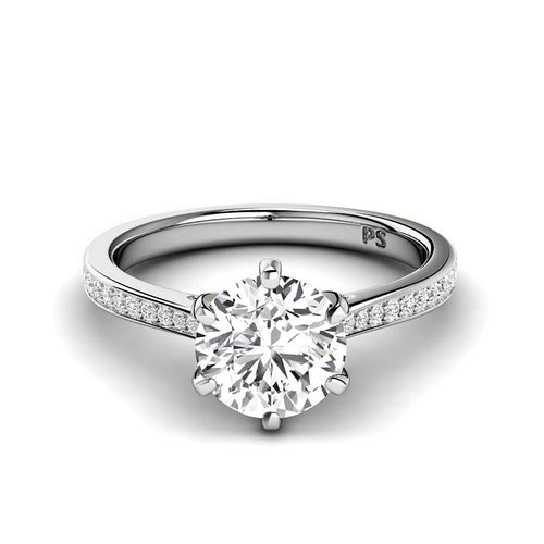 0.80 - 6.30 CT Round Cut Diamonds - Engagement Ring - Primestyle.com