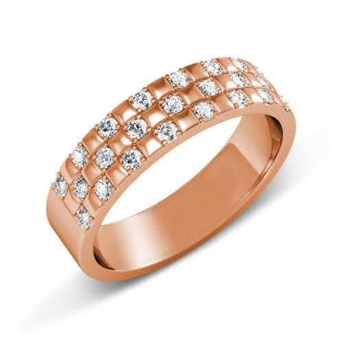 0.80 CT Round Cut Diamonds - Mens Wedding Band - Primestyle.com