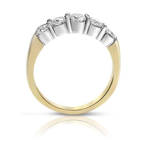 0.80 CT Round Cut Diamonds - Wedding Band - Primestyle.com