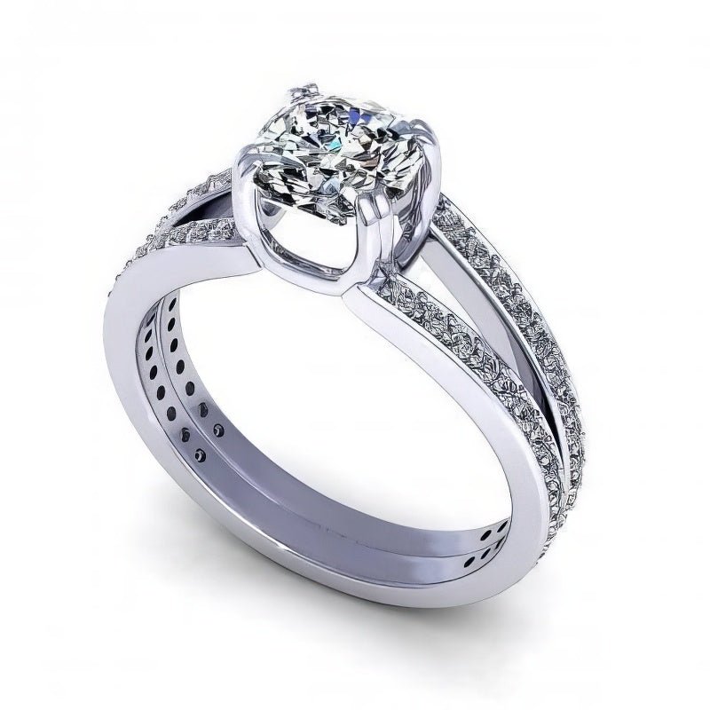 0.85-2.00 CT Round &amp; Cushion Cut Diamonds - Engagement Ring - Primestyle.com