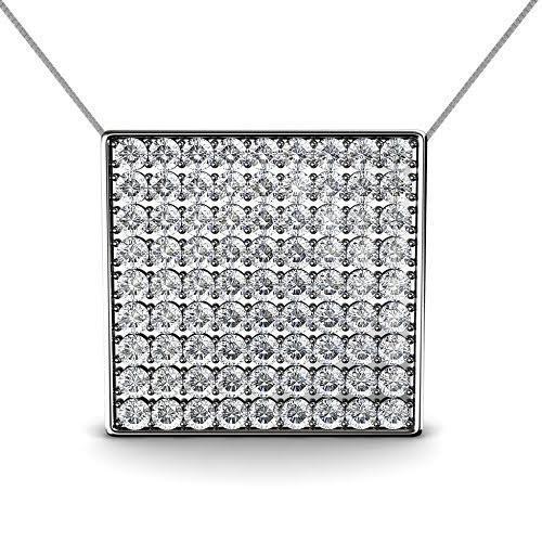 0.85 CT Round Cut Diamonds - Diamond Pendant - Primestyle.com