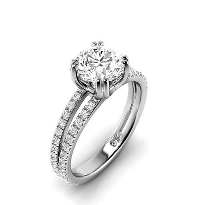 0.90-3.40 CT Round Cut Lab Grown Diamonds - Engagement Ring - Primestyle.com