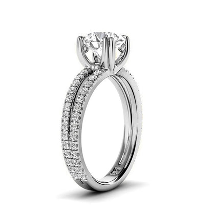 0.90-3.40 CT Round Cut Lab Grown Diamonds - Engagement Ring - Primestyle.com