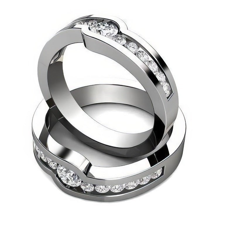 0.90 CT Round Cut Diamonds - Wedding Set - Primestyle.com