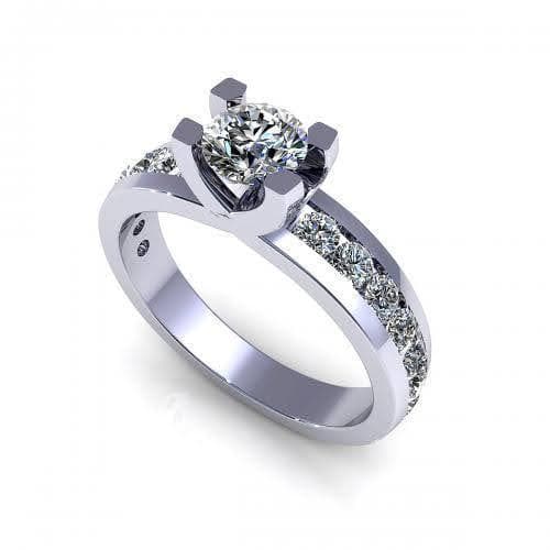 0.95-2.10 CT Round Cut Diamonds - Engagement Ring - Primestyle.com