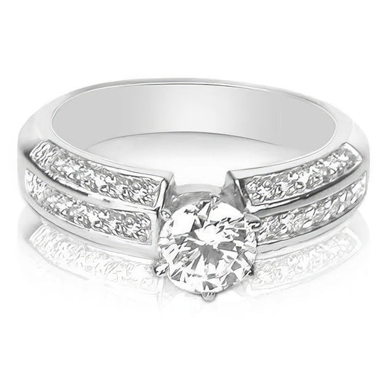 0.95-2.10 CT Round Cut Diamonds - Engagement Ring