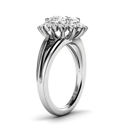 0.95-3.45 CT Round &amp; Oval Cut Lab Grown Diamonds - Engagement Ring - Primestyle.com