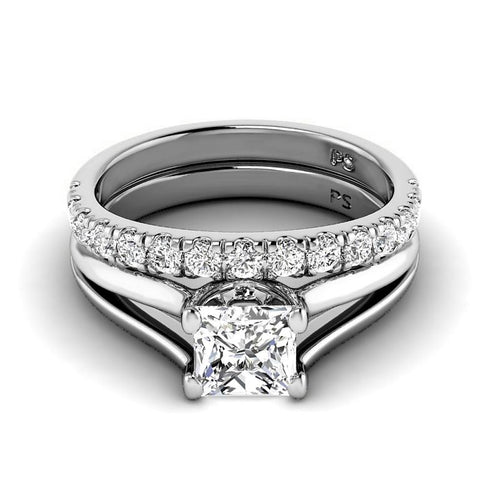 0.95 - 6.45 CT Round Cut Diamonds - Bridal Set - Primestyle.com