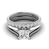 0.95-3.45 CT Round & Princess Cut Lab Grown Diamonds - Bridal Set - Primestyle.com